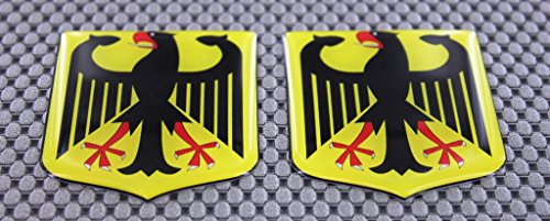German Crest Car Domed Decal Sticker 3D