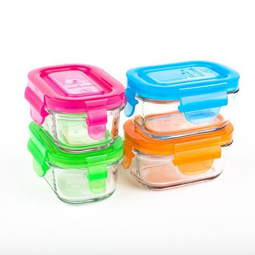 Wean Green Wean Tubs Glass Food Containers, Garden Pack