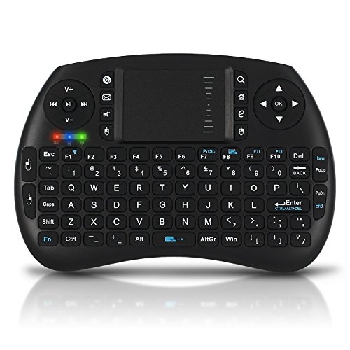 [2016 NEW Model] Mini Backlight Bluetooth Keyboard and Touchpad Mouse Combo for Google Android Devices X-BOX Smart TV, TV Box, HTPC, PC, Notebook Pad and Other Games