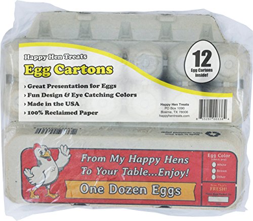 Happy Hen Treats Egg Cartons, 12-Pack
