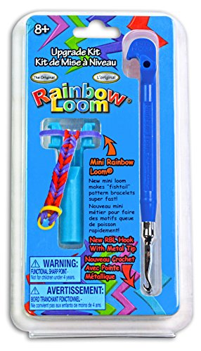Rainbow Loom Metal Hook Tool Upgrade Kit with Anti Counterfeit Code (Blue)