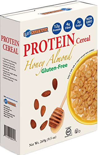 Kay's Naturals Gluten Free Protein Honey Almond Cereal, 9.5-Ounce Boxes (Pack of 6)