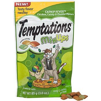 Whiskas Temptations Mix Ups Catnip Fever Cat Treats, 3.45 oz. Bonus Bag