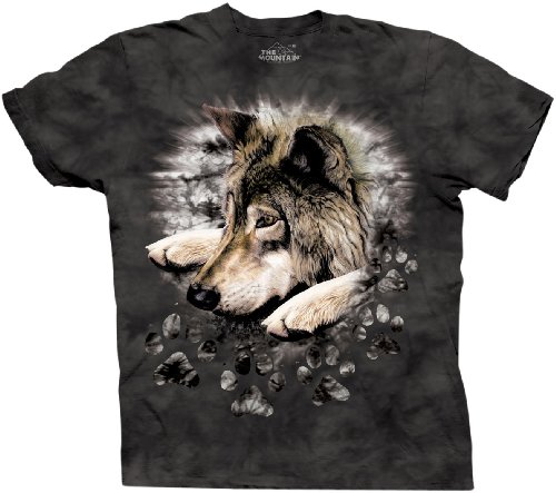 The Mountain Men's Wolf In Dye Paw Short Sleeve T-Shirt