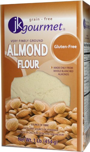 JK Gourmet Almond Flour, very finely-ground, 2 Lbs (2 Packages of 1 Lb)
