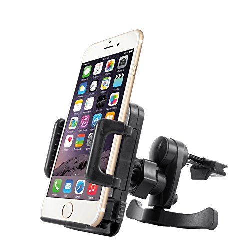 Car Mount, Getron Multi-Angle Universal Cell Phone Air Vent Car Mount Holder Cradle Stand for Smartphone up to 3.94 Inches Wide, Supports iPhone, Samsung, Nexus, LG, Nokia, Moto, HTC etc. (Black)