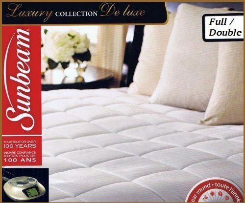 Full/Double $240 Sunbeam 'Luxury Collection ChoiceTouch Premium' Heated Heating Warming Electric Mattress Pad