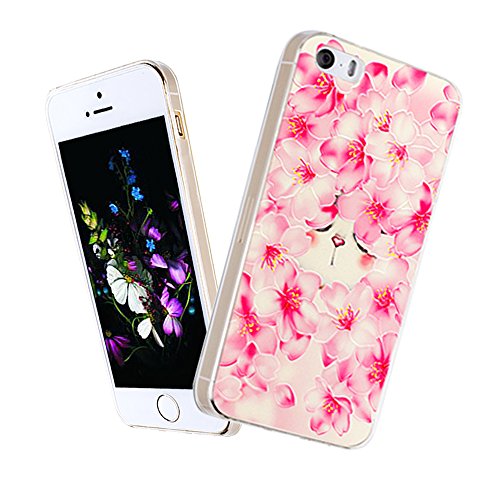 Valuetom Apple iPhone 5/iPhone 5S/iPhone SE Case, Flexible TPU 3D Pattern Case Cover for iPhone 5/iPhone 5S/iPhone SE (iPhone 5/iPhone 5S/iPhone SE, Loving Cat 10)