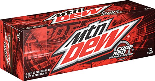 Mountain Dew Code Red Cans (12 Count, 12 Fl Oz Each)