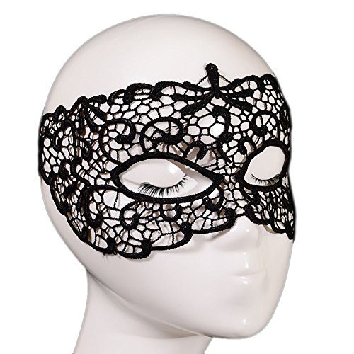 Hip Mall Lace Sexy Black Halloween Nightclub Dance Ball Eye Mask Veil Bondage