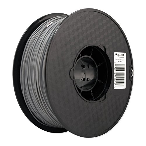 Aspectek 3D Printer 1.75mm ABS Filament 2.2lbs - Silver - Compatible with Printrbot, MakerBot, MakerGear and Many Other Printers