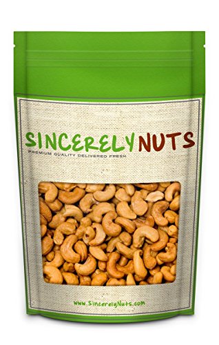 Sincerely Nuts Whole Cashews Roasted & Salted - Insanely Delicious and Fresh - Packed With Antioxidants - Kosher