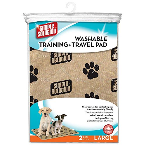 Simple Solutions Washable Training and Travel Pad, 2-Pack, Large