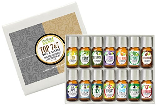 7) Blends and 7) Top Single Oils 100% Pure Therapeutic Grade Essential Oils- 14 bottles of 10 ml of Hope, Stress Relief, Zen (Compare to Eden's Garden Calming) , Stay Alert, Cleanse (Compare to Eden's Garden Purification), Meditation, Health Shield (Compare to Eden's Garden Four Thieves), Cinnamon Bark, Peppermint, Eucalyptus, Lavender, Lemon, Rosemary and Sweet Orange Aromatherapy Oil