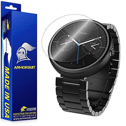 ArmorSuit MilitaryShield - Motorola Moto 360 23mm Screen Protector Anti-Bubble and Extream Clarity HD Shield with Lifetime Replacements (Released 2014)