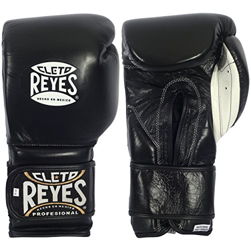 Cleto Reyes Hook & Loop Training Gloves-Black-14oz.