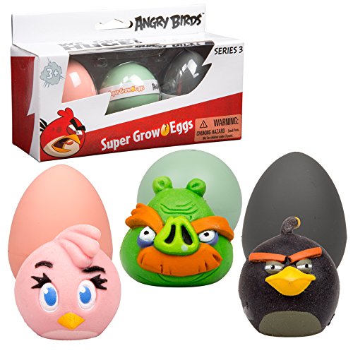 Angry Birds Super Grow Eggs - Hatch and Grow 3 Different Characters from the Game - (Series 3)