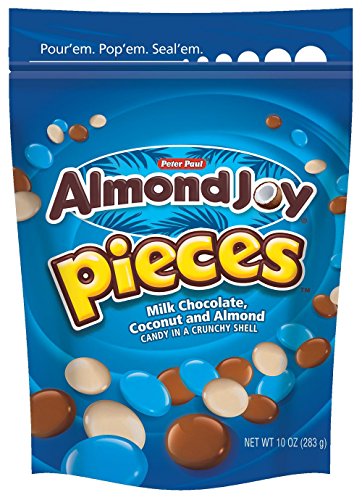ALMOND JOY PIECES Candy (10-Ounce Pouches, Pack of 4)