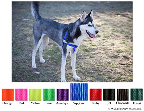 No-Choke No-Pull Front-Leading Dog Harnesses, Sport Edition, Sizes From 3 to 113 Kilograms, 10 Colors