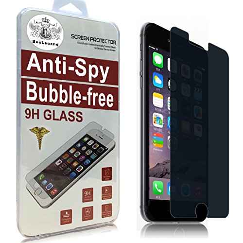 Boxlegend Privacy Anti-Spy Tempered Glass Screen Protector for Apple Iphone 6 Plus 5.5 Inch Anti-shatter Glass Screen Film