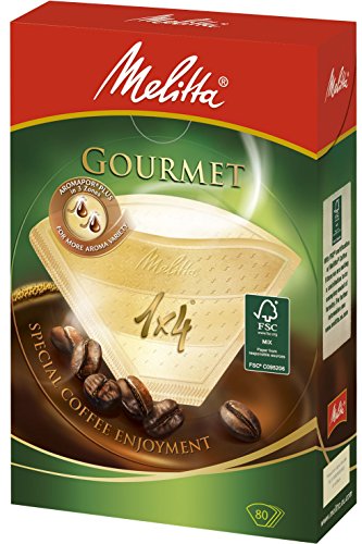 Melitta Size 1x4 Gourmet EU Aroma Zones Filterbags, Pack of 80