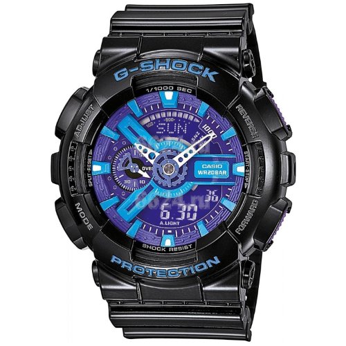 Casio Men's GA110HC-1A G-Shock Black and Red Multi-Function Digital Watch