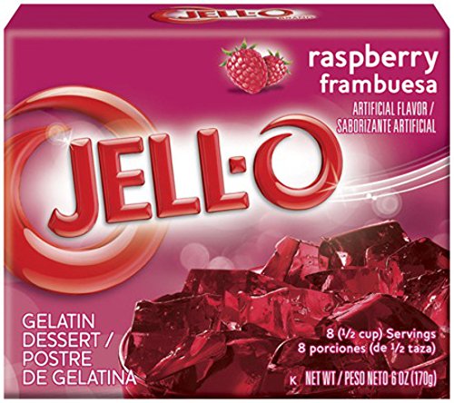 JELL-O Gelatin Dessert, Raspberry, 3-Ounce