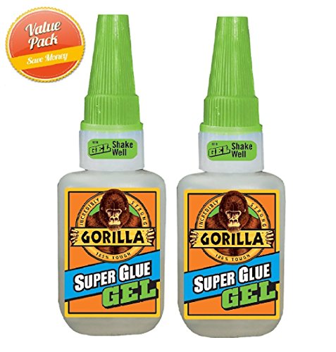 15g Gorilla Super Glue Gel, 2 Pack