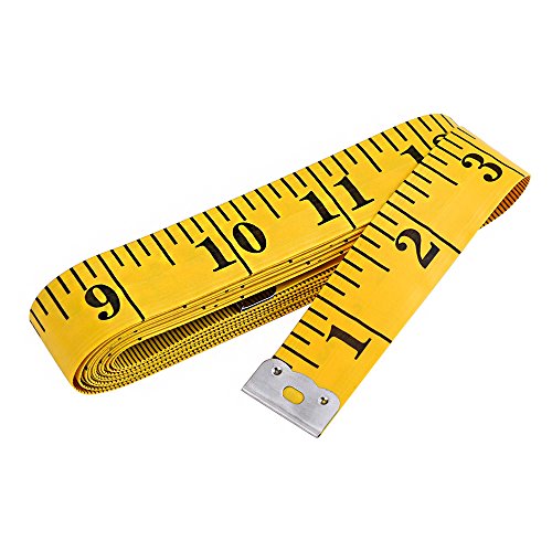 eBoot 120-Inch Soft Tape Measure for Sewing Tailor Cloth Ruler, Yellow