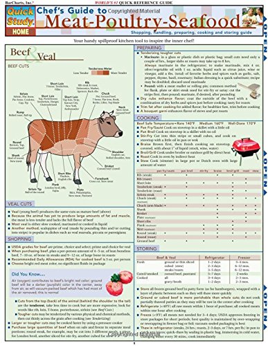 Chef'S Guide To Meat-Poultry- Seafood (Quickstudy: Home)