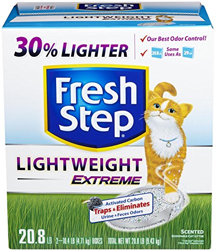Fresh Step Lightweight Extreme, Scented Scoopable Cat Litter, 20.8 Pounds (Product May Vary)