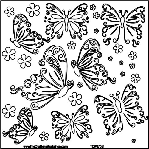 Crafter's Workshop Templates 12X12-Butterflies