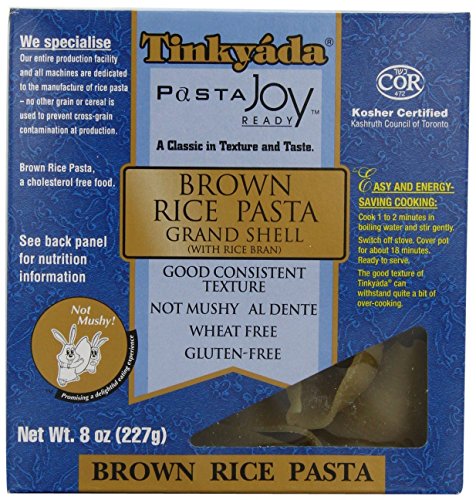 TINKYADA | Pasta-Grand Shells / Brown Rice- [Gluten Free] 8 Oz [1 Pack]