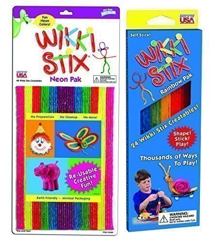 Neon Wikki Stix and Rainbow Pak - Party Pack