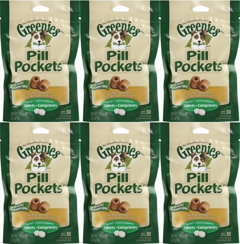 Greenies Chicken Small Dog Pill Pockets 1.2 lb (6x3.2 oz bags)