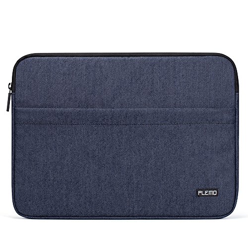 Plemo 13 - 13.3 Inch Laptop Sleeve Case Bag Cover for MacBook Air / MacBook Pro / Surface Book / Ultrabook with Denim Fabric, Blue