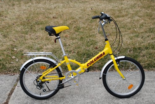 Columba 20 Alloy Folding Bike w. Shimano 7 Speed Yellow (R20A_YEL)