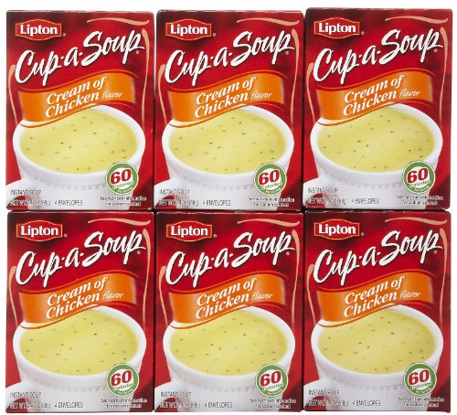 Lipton Cup-A-Soup Cream of Chicken, 4 ct, 6 pk