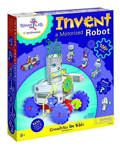 Creativity For Kids Spark!Lab Smithsonian Invent a Motorized Robot Model Kit