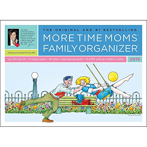 Family Organizer 2015 More Time Moms Award Winning Deluxe Wall Calendar - Get Your Family Organized