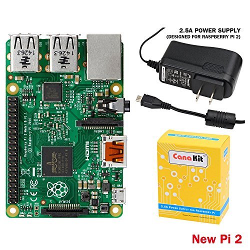 Raspberry Pi 2 - Basic Starter Kit (Raspberry Pi 2 and 2.5A Micro USB Power Supply)