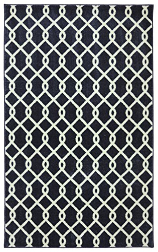 STAINMASTER Chainlink Area Rug, 5 by 8-Feet, Navy Blue