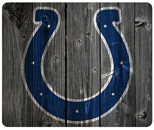 Indianapolis Colts Wood Look Mouse Pad, Customized Rectangle Mousepad by iCustomonline