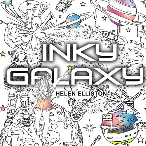 Inky Galaxy: An imaginative, galactic colouring escape: Volume 8 (Inky colouring books)