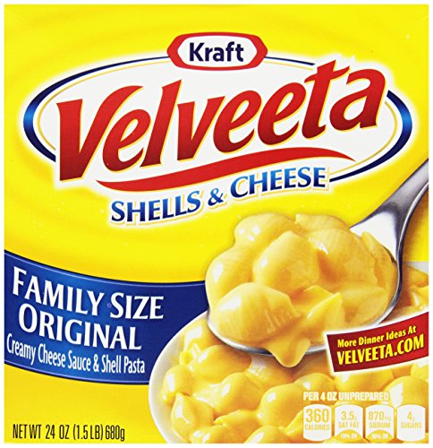 Kraft Velveeta Shells & Cheese, Original Family Size, 24-Ounce Box