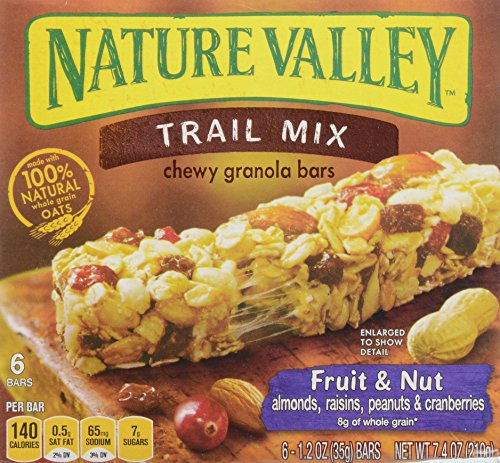 Nature Valley  Fruit and Nut Trail Mix Chewy Granola Bars, 6 Count Box