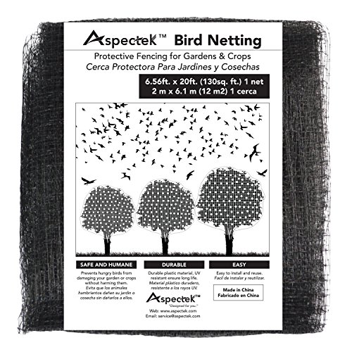 Bird Netting Protective Fencing for Gardens and Crops, 7 X 20 Feet Netting Bird Block Garden Fence