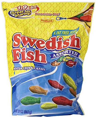 Swedish Fish Assorted Bag, 30.4 Ounce (Pack of 4)