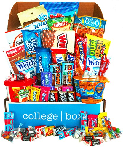 Deluxe Snacks Care Package, snack gift, college assortment variety pack bundle (45 count)