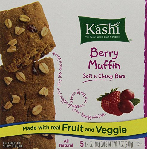 Kashi Soft 'n Chewy Bar, Berry Muffin, 5 Count
